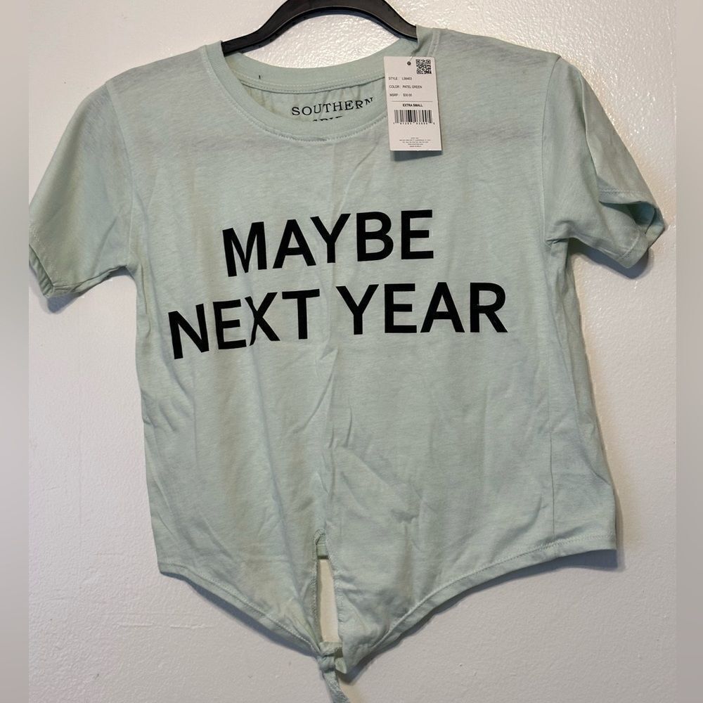Soutern spirit cotton cropped graphic tee size XS
